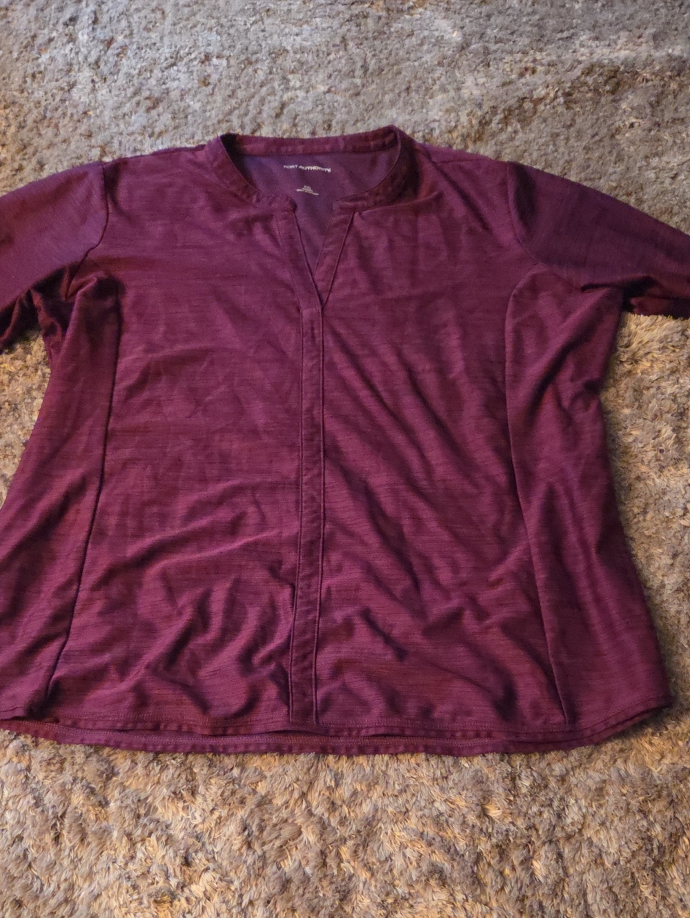 Port Authority Women's Deep Plum Short Sleeve Tee